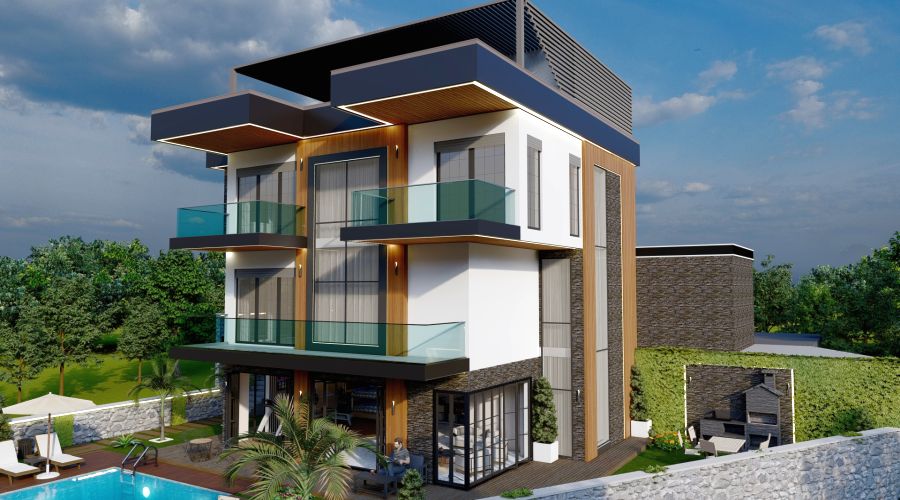 Sea-views Kargicak Magnolia Villa for sale Alanya