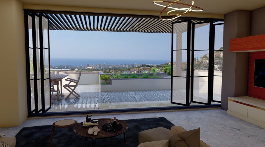 Sea-views Kargicak Magnolia Villa for sale Alanya